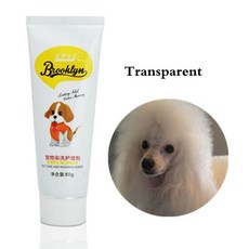 강아지애완견 고양이 동물용 밝은 염료 색소제 용품 안전한 개 액세서리 80g, [15] 강아지염색 transparent, 1개