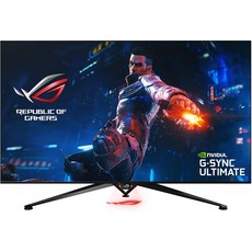 Asus ROG Swift PG65UQ 65 형 HDR 게이밍 모니터 144Hz 4K (3840 X 2160) G-Sync Ultimate Eye Care DisplayPort HDMI USB Aur, 단일옵션