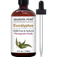 MAJESTIC PURE 유칼립투스 에센셜 오일 118ml 수량 택1, Size = 4 Fl Oz (Pack of 1), 본문참고, 본문참고