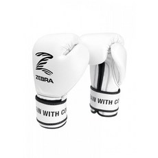 지브라 복싱 글러브 - [ZPRG02] ZEBRA PRO Signature Hook & Loop Training Gloves White /권투 킥복싱 무에타이 MMA 종합격투기