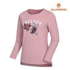 올포유 올포유 여성 프린팅 포인트티셔츠 AWTRI5R62-403_G