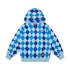 아이스비스킷 ICEBISCUIT 스마일아가일프린트후드티셔츠_IB31TH520 536027