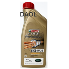 캐스트롤 엣지 프로페셔널 E C5 0W20 제규어 레인지로버 차량용 (1L) 가솔린 엔진오일, 1개, 엣지 C5 0W20 JAGUAR/LAND ROVER