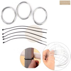 10M X 0.5MM 기본철사 3개입 케이블타이 5개입 철사공예 선정리, 기본