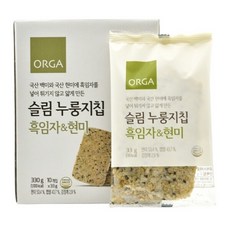 ORGA 슬림누룽지칩 흑임자현미 10개입, 330g, 1개