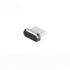 ChengHaoRan-C 타입 먼지 플러그 USB 충전 포트 보호기 금속 커버 삼성 화웨이 P10 P20 P30 프로 스마트 폰 액세서리, [01] Black, 5개