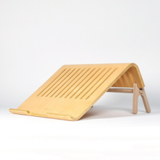 원목 자작나무 노트북거치대 받침대 스탠드 맥북거치대 듀얼모니터