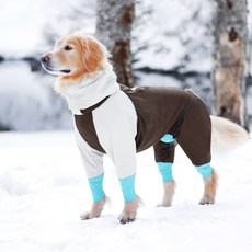 ALPHAICON 알파아이콘 2020 Snow Dog Guard_Bicolor Brown 스노우독가드/방한도그웨어/바이컬러브라운/강아지올인원, S