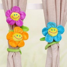 커튼묶는끈 고정고리 묶는줄 타이 커텐묶기 묶는거, 옐로우, 1개