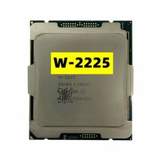 Xeon W-2225 CPU 14 Nm 4 코어 8 스레드 4.1GHz 8.25MB 105W 프로세서 C422 마더보드용 LGA2066, 한개옵션0