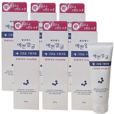 예쁜얼굴 고보습 수분크림 90g X 6개 히알루론산100mg함유 촉촉하고 산뜻한 피부 건조한