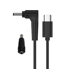 USB C ~ DC-Power 케이블 라인 범용 DC35135 DC5.5mmx2.5mm 어댑터가있는 라운드 홀 충전 코드 와이어 9V/12V/15V/20V, 03 15V, 1개