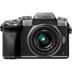 파나소닉 LUMIX G7KS 4K 미러리스 카메라 1600만 화소 디지털 1442mm 렌즈 키트 DMCG7KS, 14-42mm_Silver