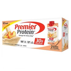 프리미어 프로틴 쉐이크 325ml 12개입 피치 크림 Premier Protein High Shake Peaches & Cream Each low-fat shake contains 30g of protein with all the essential, 1개, 1