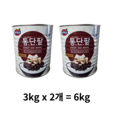 동서 리치스 통단팥 3kg, 6kg, 2개