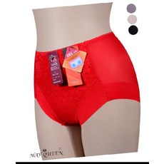 모란무늬 누디 거들형팬티 망사 레이스 국내생산