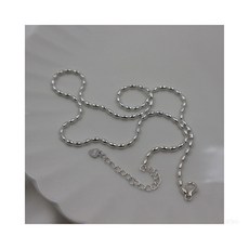 쌀알실버목걸이