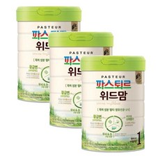 롯데 파스퇴르 위드맘 1단계 [태어나서~6개월까지], 3개, 750g