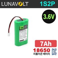 국산셀 18650 1S2P 3.6V 7 000mAh (PTC) 리튬이온 배터리팩