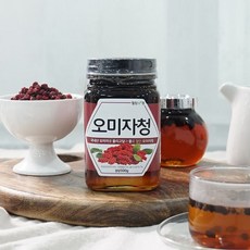 [가고파 힐링푸드]100% 국내산 오미자를 올리고당과 꿀로 절인 오미자청 500g, 1개