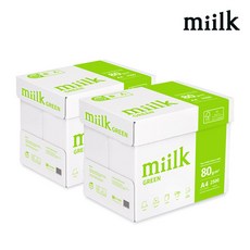 한국제지 밀크 그린 80g, A4, 5000개