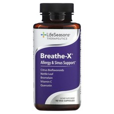 라이프시즌스 Breathe-X 알러지 시너스 써포트 베지캡슐 90정, 4개