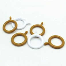 코텍 커튼링 커튼봉 고리 커튼걸이 27mm 10p, 화이트, 화이트, 1개