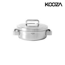 KOOZA 316 커퍼코어 통5중 인덕션 스텐 양수 낮은 냄비, 1개, 24cm