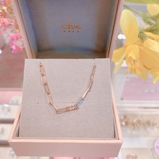 클루 여성 예쁜 스퀘어 음각 체인 10k 골드 팔찌 추천 _NC강서점