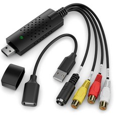 VHS디지털 변환기RCAUSB 오디오 비디오 변환기USB 20 캡처 카드 MAC/PC용 VHS VCR Mini DV Hi8 DVD에서 디지털로 변환