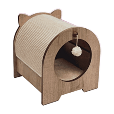  코스트코 고양이숨숨집 원목 고양이집 스크래쳐, 기본선택 