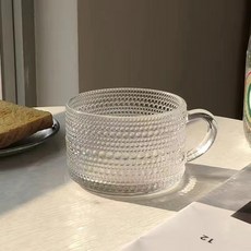 oho life 유리 시리얼볼 대용량 머그컵 요거트볼 아이스크림 그릇, B, 1개