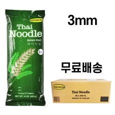 타이누들 쌀국수 면3mm 한박스(400g), 30개, 400g - sci누들