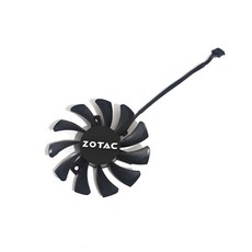 ZOTAC GeForce GTX 970 듀얼 선풍기 그래픽 카드 냉각 2FAN 75mm 4PIN GA91S2H 신, 한개옵션1, 02 FAN-A