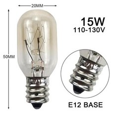 15W E12s LED 냉장고 전구 옥수수 AC 램프 따뜻한 흰색 범위 후드 봉 제 machin에 대 한 빛을 대체, 1) warm white - e12