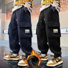 헬로가든 1646골덴 바지(기모)/다크그레이