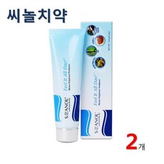 씨놀 후레쉬치약 씨놀치약 시린이 잇몸 미백 구취제거 치약 임산부치약 프로폴리스 자일리톨 죽염 무불소 무방부제, 2개