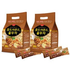 광야식품 뉴 시리얼 귀리 호두아몬드 율무차 스틱형 냉온차 30포 2개, 2개 세트 (60티백), 30개입