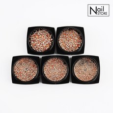 트렌드 메탈 원형 반참 시리즈-4 (±800~1000개) /로즈골드/네일스터드/참파츠, 없음, 반참4-5(로즈골드2.0/800개)