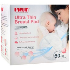 FARLIN 3D超薄透氣防溢乳墊, 超強吸收力, 60入, 60片, 1盒
