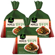 비비고 열무김치, 900g, 3개