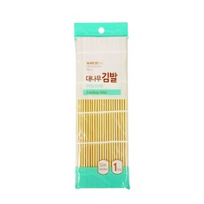 대나무 김발(속대) 김밥 대나무김밥말이 김말이 김밥말이, 1개, 1개입