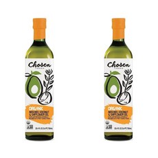 Chosen Foods 아보카도 코코넛 및 홍화씨 오일 GMO 무첨가 고온 조리 베이킹 및 튀김용 Avocado Coconut and Safflower Oil GMO Free, 2개, 750ml