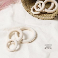 모던마크라메 마크라메 재료 내추럴 나무링 4cm ng556 우드링, 1, 본 상품 선택