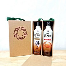 사조 참치액900ml + 홍게액900ml 선물세트, 1개, 상세페이지 참조