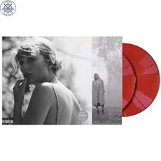 [ Taylor SwiftFormat: Vinyl ] 민속-한정판 레드 컬러 비닐 LP 2 개 / Folklore - Exclusive Limited Edition Red Colored 2x Vinyl LP, 1개