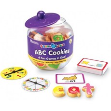 학습 자료 Goodie Games ABC Cookies - 3세 이상 유아용 학습 장난감, 단일옵션