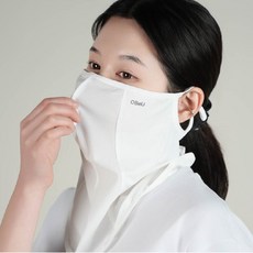 OBeU 숨쉬기 편한 새부리형 골프 자외선차단 마스크, 화이트, 1개 화이트