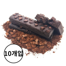 카카오 다이어트 식사대용 저당 제로 프로틴바 단백질바 초코맛, 10개, 60g