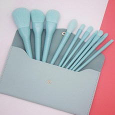 캔디 컬러 메이크업 브러쉬 세트 파우더 파운데이션 아이섀도우 블러쉬 도구 키트 파운데이션 브러쉬, 06 blue-01, 1개